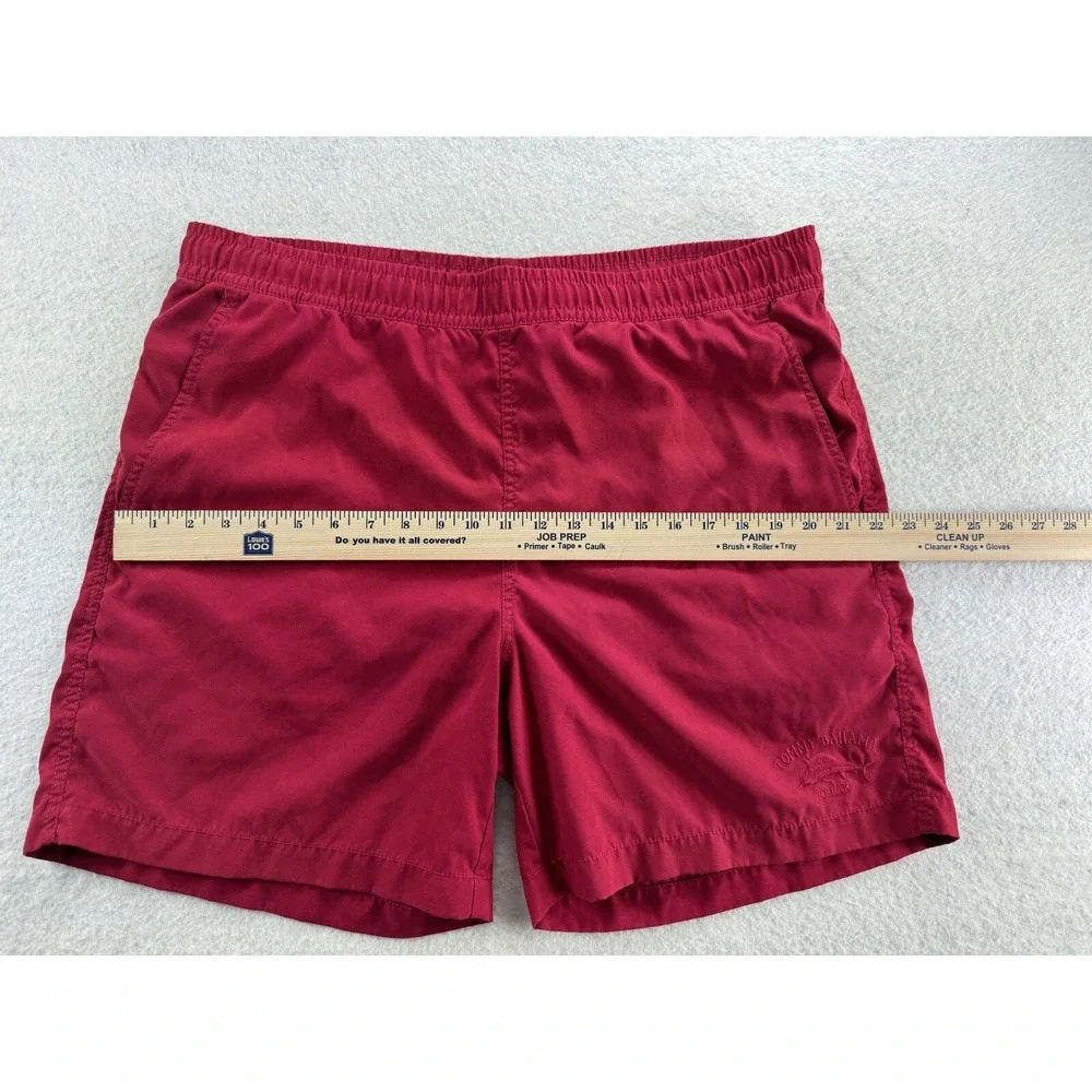 Tommy Bahama Mens Lined Swimsuit Trunks Shorts Red Tag Sz Med Best Fit Lg. 35-38